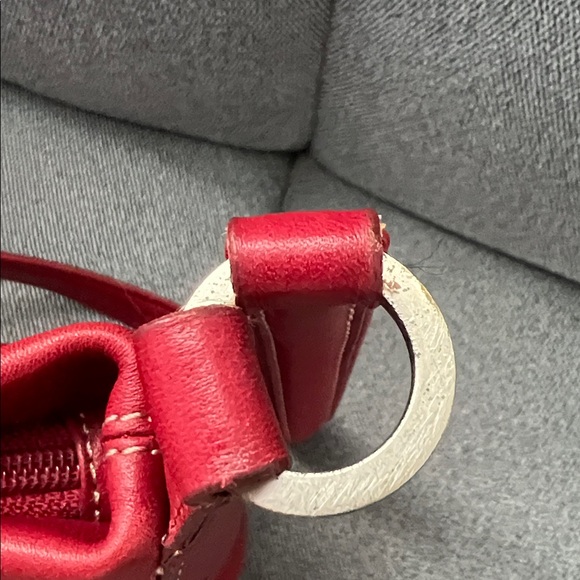 Fossil Deep Red Leather Zippered Purse - Picture 10 of 11